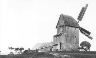 Rosenbach-Herwigsdorf. Bockmühle, Ansichtskarte, vor 1945, Repro (Besitz des letzten Windmüllers Hermann Krosche, Obercunnersdorf)