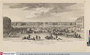 Vue des Ecuries de Versailles prise de la seconde grille