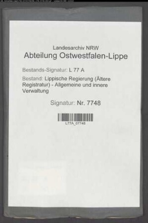 Maischsteuer aus dem Amt Horn