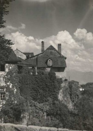 Cully am Genfer See, Schweiz. Ortsteilanicht