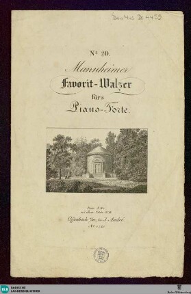 Mannheimer Favorit-Walzer für's Piano-Forte : No. 20