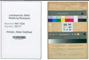 Entnazifizierung Albert Gottfried Hintzen , geb. 10.07.1907 (Steiger)