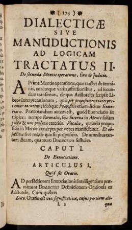173-187, Caput I.
