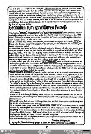 Gedanken zum konziliaren Prozess
