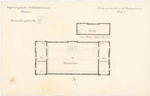 Kadettenhaus der Garnison Potsdam Ergänzungsbauten: Dienstwohngebäude Nr. 6: Grundriss Dachgeschoss 1:200