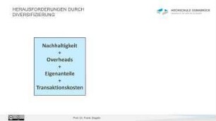 Herausforderungen durch die Diversifizierung von Finanzquellen