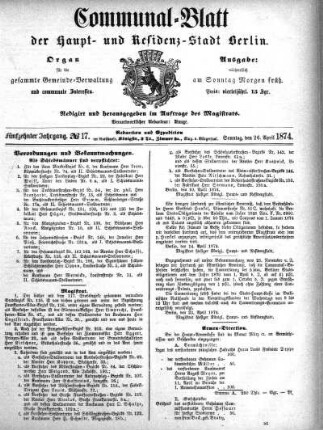 1874,17: No. 17, 26. April 1874