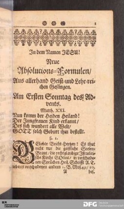 [Predigten Advent, Weihnachten, Neujahr]