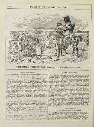 Field-Marshal Punch on Epsom Downs after the great derby day
