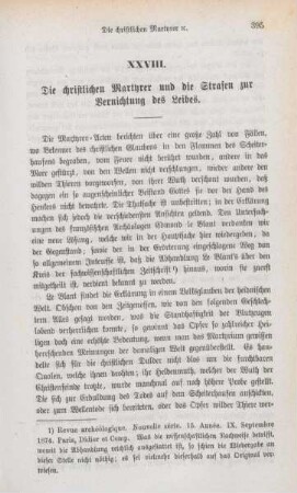 395-406 Die christlichen Martyrer und die Strafen zur Vernichtung des Leibes