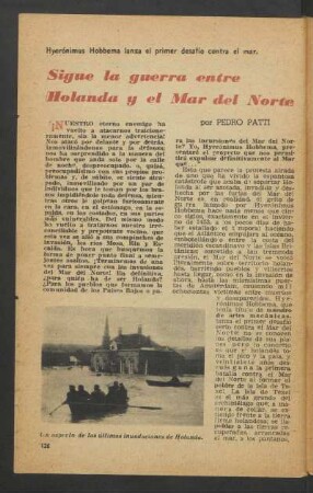 Sigue la guerra entre Holanda y el Mar del Norte : Hyerónimus Hobbema lanza el primer desafío contra el mar