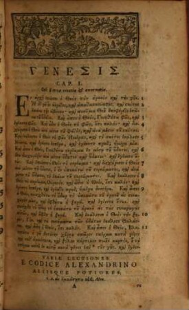 Hē Palaia Diathēkē Kata Tus Hebdomēkonta. I.E. Vetus Testamentum Graecum Ex Versione Septuaginta Interpretum Una Cum Libris Apocryphis : Secundum Exemplar Vaticanum Romae Editum Et Aliquoties Recognitum