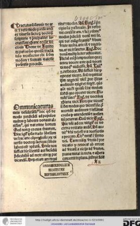[C]ommunicaturus meis desiderantibus hoc quod de modo predicandi ad populos multos per labores donavit altissimus...