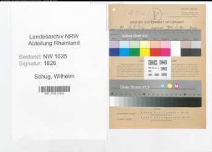Entnazifizierung Wilhelm Schug , geb. 23.10.1902 (Foerdermaschinist)