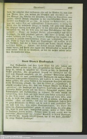 Louis Blanc’s Steckenpferd