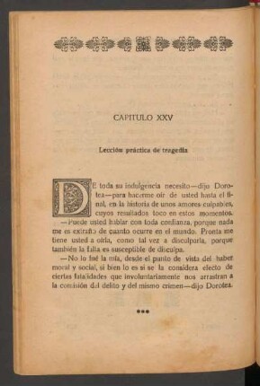 Capítulo XXV - Lección práctica de tragedia