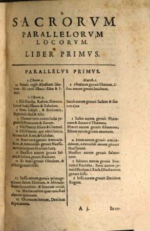 Parallela sacra : libri tres
