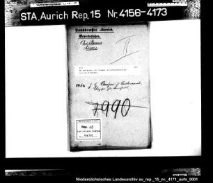 Der dem Bäcker J.H. Claaßen in Lintelermarsch gestattete Kramhandel