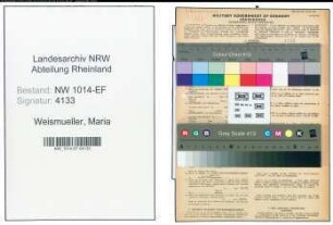 Entnazifizierung Maria Weismueller , geb. 01.09.1896 (Verkaeuferin)