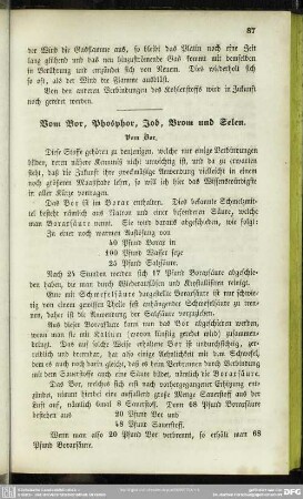 Vom Bor, Phosphor, Jod, Brom und Selen