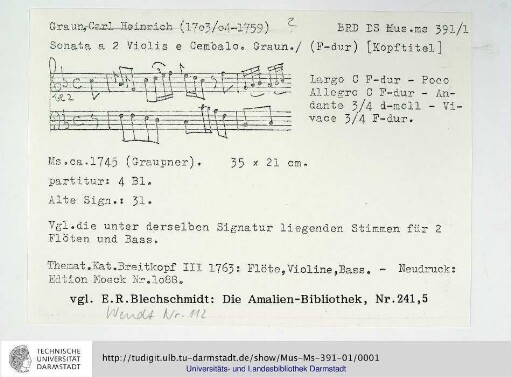 Sonate F-Dur