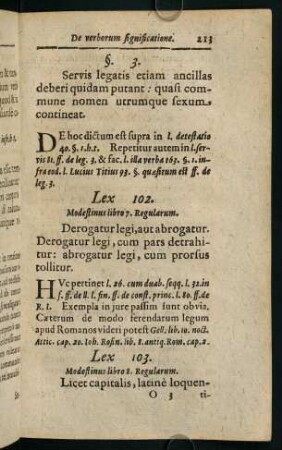 213-243, Lex 103-123