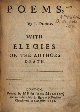 Poems : With elegies on the author's death
