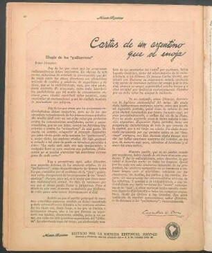 Cartas de un argentino que se enoja : Elogio de los "guitarreros"
