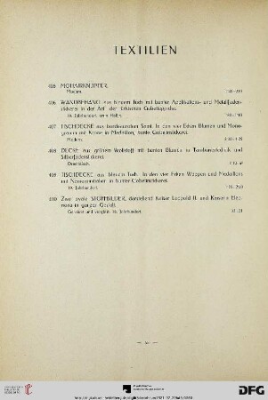 Textilien (Nr. 405-410)