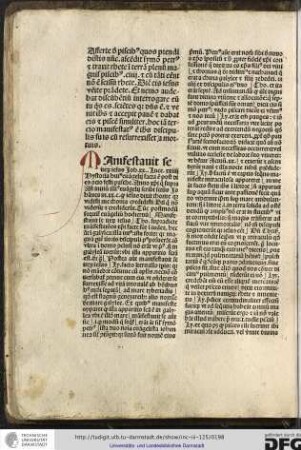 Ante initium illius evangelii scribit sanctus Johannes in xx capitulo quod Iesus dixit Thome Quia vidisti me...