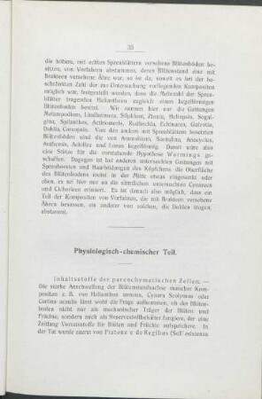 Physiologisch-chemischer Teil.