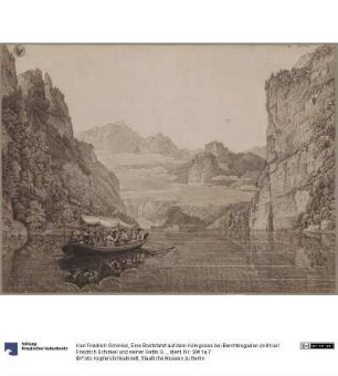Eine Bootsfahrt auf dem Königssee bei Berchtesgaden (mit Karl Friedrich Schinkel und seiner Gattin Susanne Schinkel, geb. Berger)