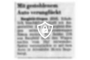 Mit gestohlenem Auto verunglückt