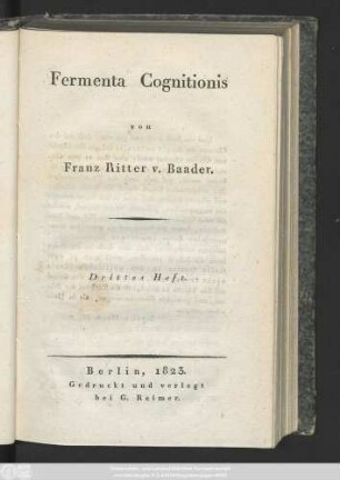 H. 3: Fermenta Cognitionis