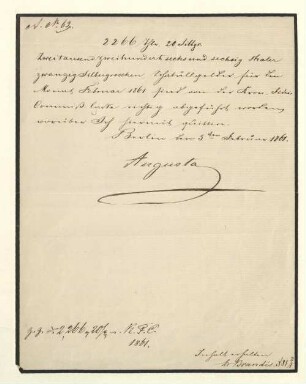 Schriftstück mit eigenhändiger Unterschrift