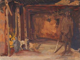 Das Innere einer Wambuguhütte : West-Usambaragebirge