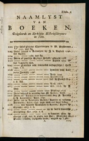 1-158, Naamlyst Van Boeken.