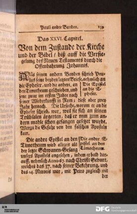 Das XXVI. Capitel.