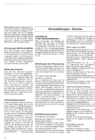 Veranstaltungen - Termine