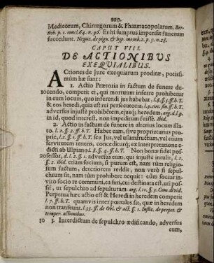 Caput VIII. De Actionibus Exe Quialibus.
