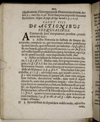 Caput VIII. De Actionibus Exe Quialibus.