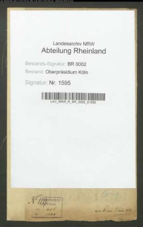 Anstellung von Militärpredigern (Otto und Nebe)