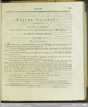 Eigene Versuche