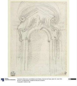 Architektonische Details, Nische mit Falke