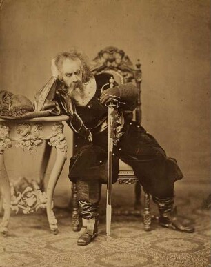 Friedrich Haase als Oliver Cromwell in "Die Republikaner" - aus einer Mappe für Chéri Maurice "zu seinem fünfzigjährigen Directorial-Jubiläum" am Thalia Theater zu Hamburg