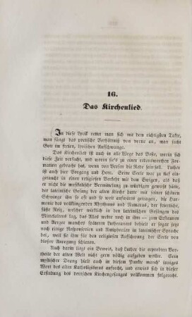 16. Das Kirchenlied