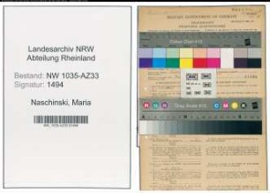 Entnazifizierung Maria Naschinski , geb. 17.04.1889 ()