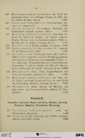 Keramik (Nr. 277-303)