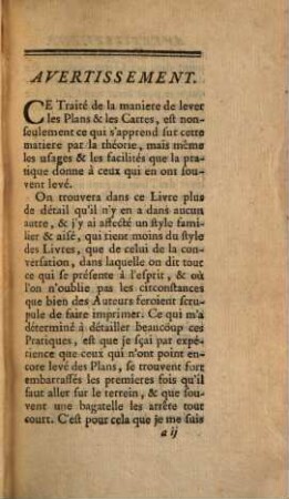 Méthode De Lever Les Plans Et Les Cartes De Terre Et De Mer : Avec toutes fortes d'Instrumens & sans Instrumens