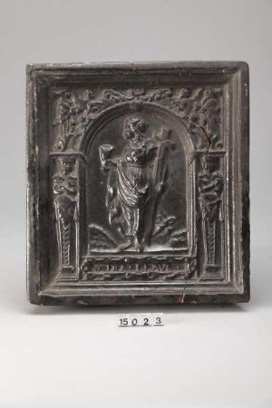 Ofenkachel mit Darstellung der Fides